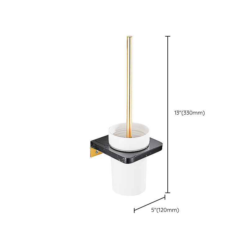 Avtoit | Metal and Marble Bathroom Minimalist Accessory as a Single Piece or in a Set in Gold