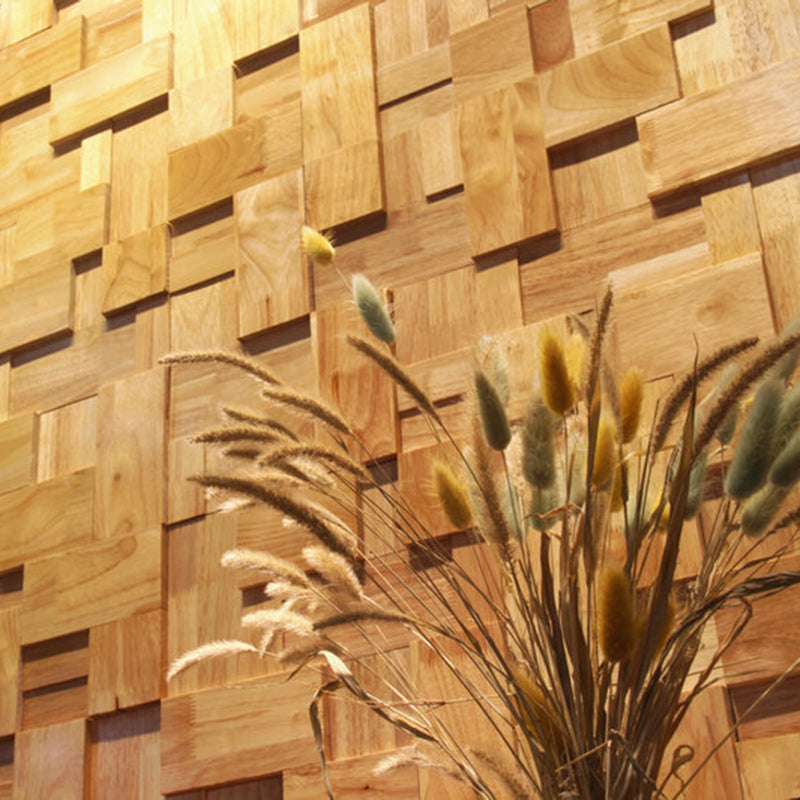 Avtoit | Mosaic Wood Wall Cladding Glue Living Room Modern Style Wood Plank