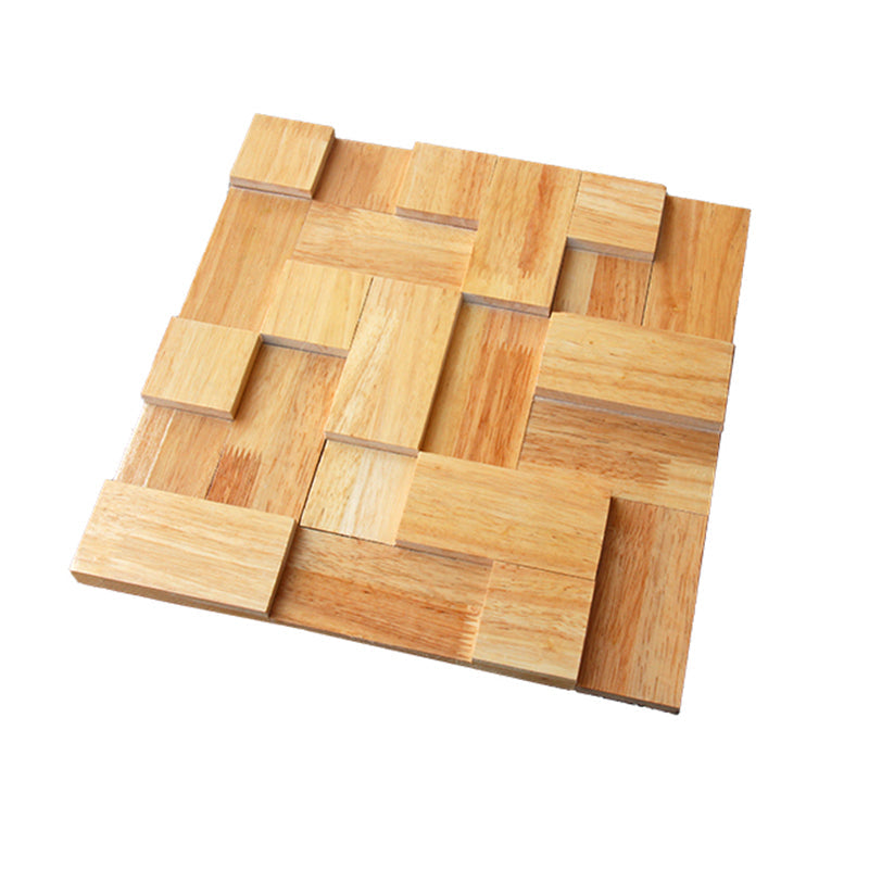 Avtoit | Mosaic Wood Wall Cladding Glue Living Room Modern Style Wood Plank