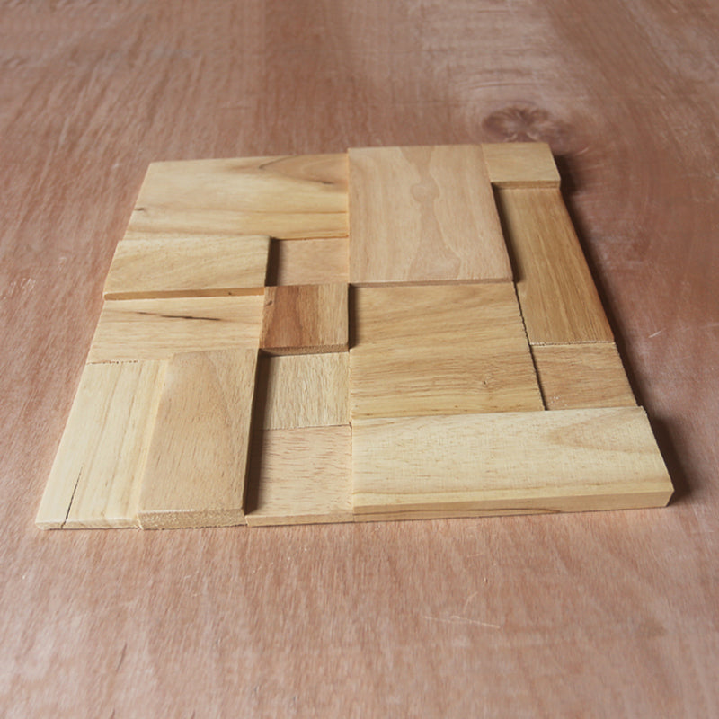 Avtoit | Mosaic Wood Wall Cladding Glue Living Room Modern Style Wood Plank