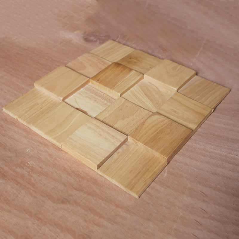 Avtoit | Mosaic Wood Wall Cladding Glue Living Room Modern Style Wood Plank