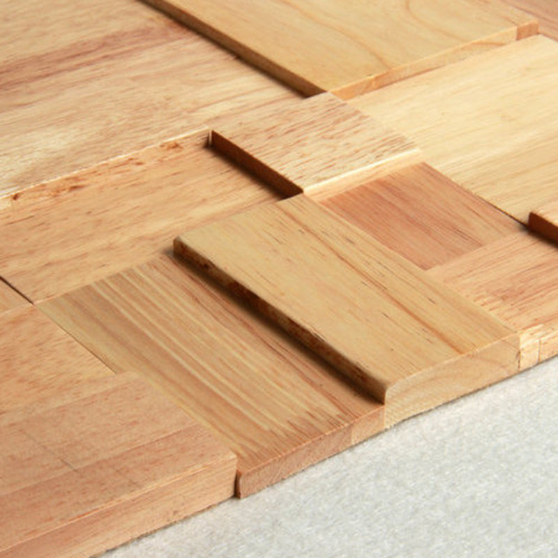 Avtoit | Mosaic Wood Wall Cladding Glue Living Room Modern Style Wood Plank