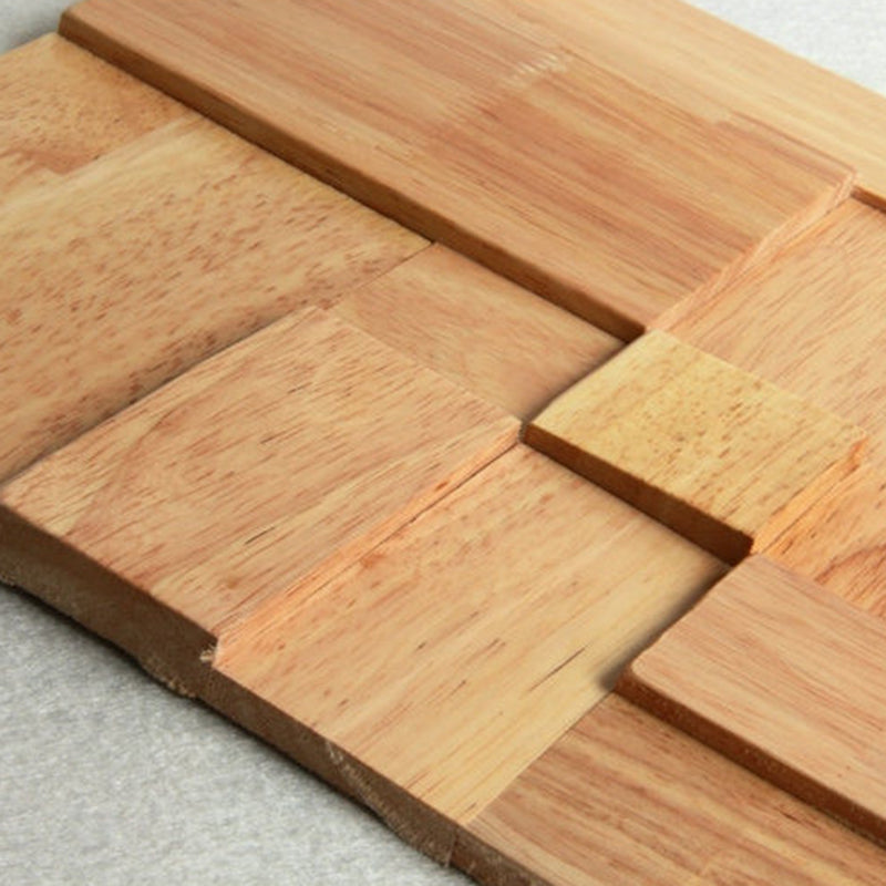 Avtoit | Mosaic Wood Wall Cladding Glue Living Room Modern Style Wood Plank