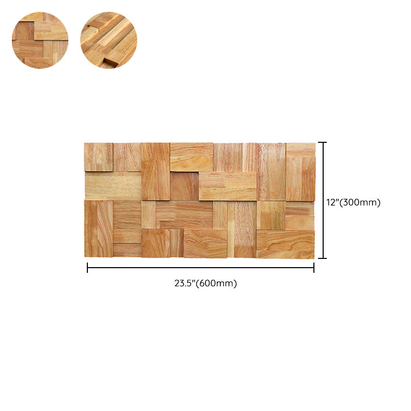 Avtoit | Mosaic Wood Wall Cladding Glue Living Room Modern Style Wood Plank
