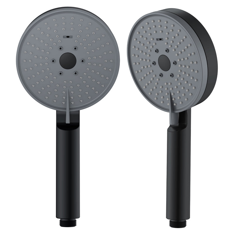 Avtoit | Matt Black Hand Shower Modern 3-Stream Round Wall Mounted Hand Shower