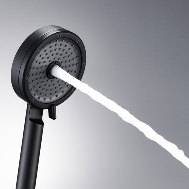 Avtoit | Matt Black Hand Shower Modern 3-Stream Round Wall Mounted Hand Shower