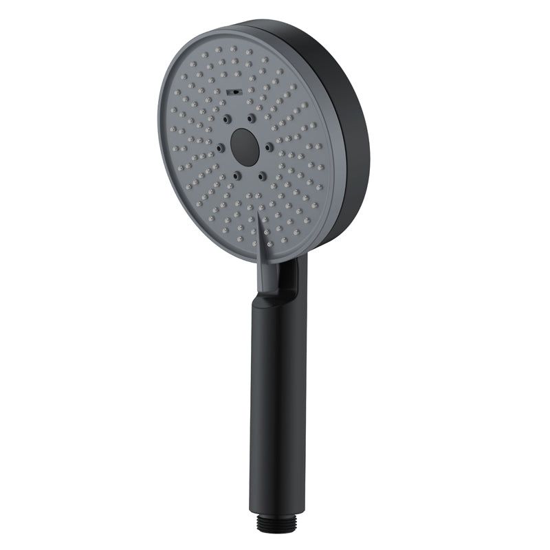 Avtoit | Matt Black Hand Shower Modern 3-Stream Round Wall Mounted Hand Shower