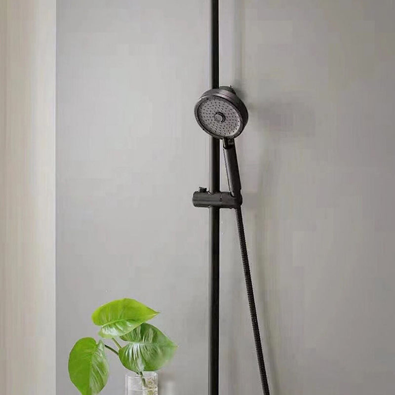 Avtoit | Matt Black Hand Shower Modern 3-Stream Round Wall Mounted Hand Shower