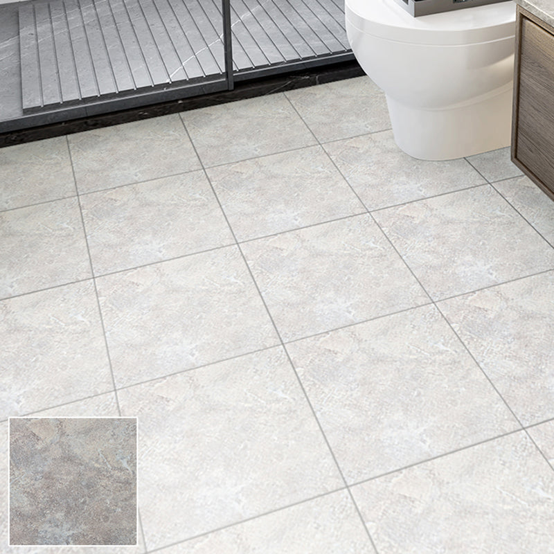 Avtoit | Square Bathroom PVC Flooring 12" x 12" x 0.07 mm Peel and Stick Vinyl Flooring