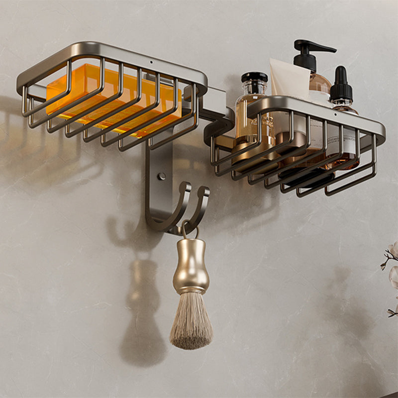Avtoit | Modern Bathroom Accessory Set Shelf Black/Silver/Grey Bathroom Accessories Set