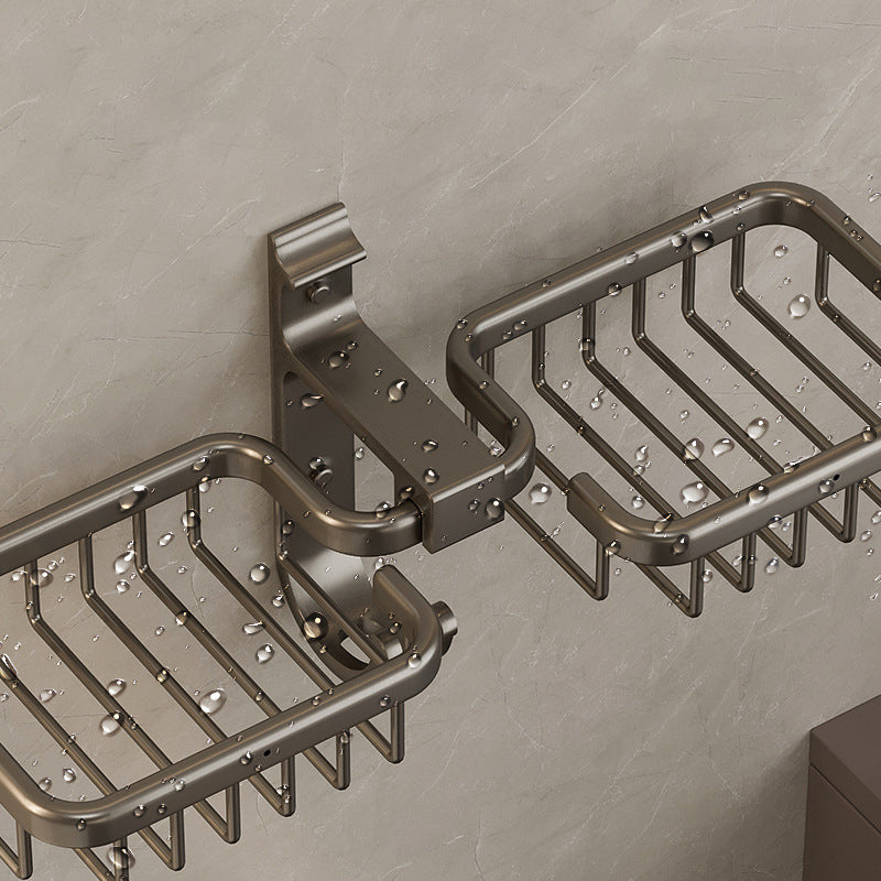 Avtoit | Modern Bathroom Accessory Set Shelf Black/Silver/Grey Bathroom Accessories Set