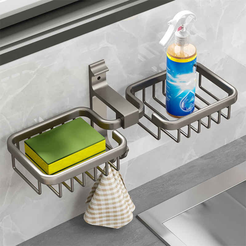 Avtoit | Modern Bathroom Accessory Set Shelf Black/Silver/Grey Bathroom Accessories Set