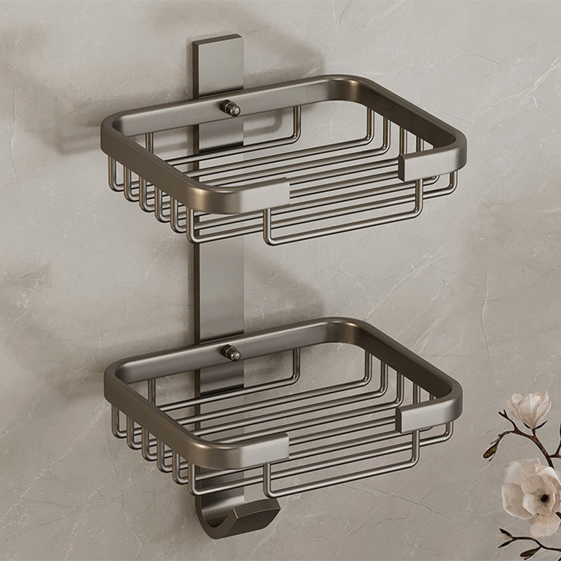 Avtoit | Modern Bathroom Accessory Set Shelf Black/Silver/Grey Bathroom Accessories Set