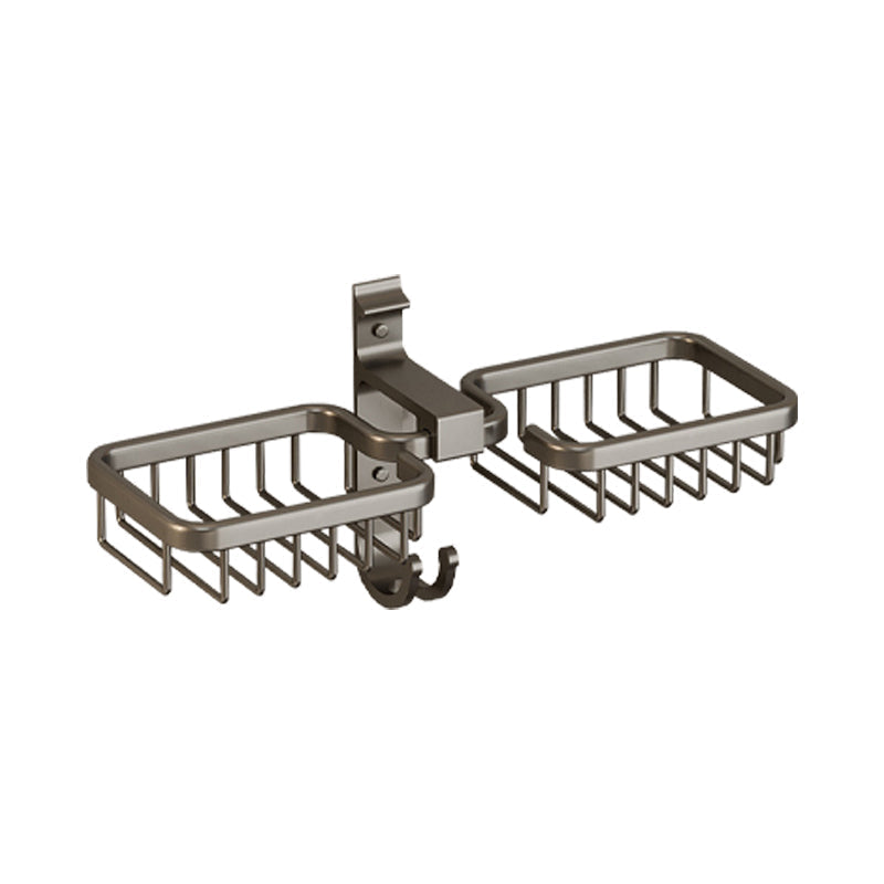 Avtoit | Modern Bathroom Accessory Set Shelf Black/Silver/Grey Bathroom Accessories Set