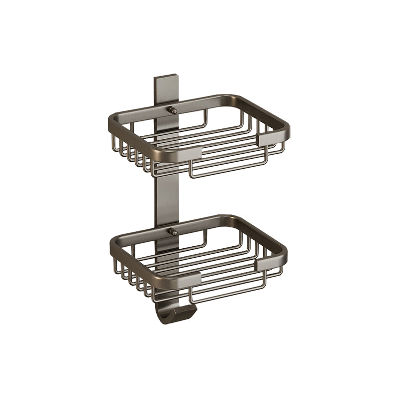 Avtoit | Modern Bathroom Accessory Set Shelf Black/Silver/Grey Bathroom Accessories Set