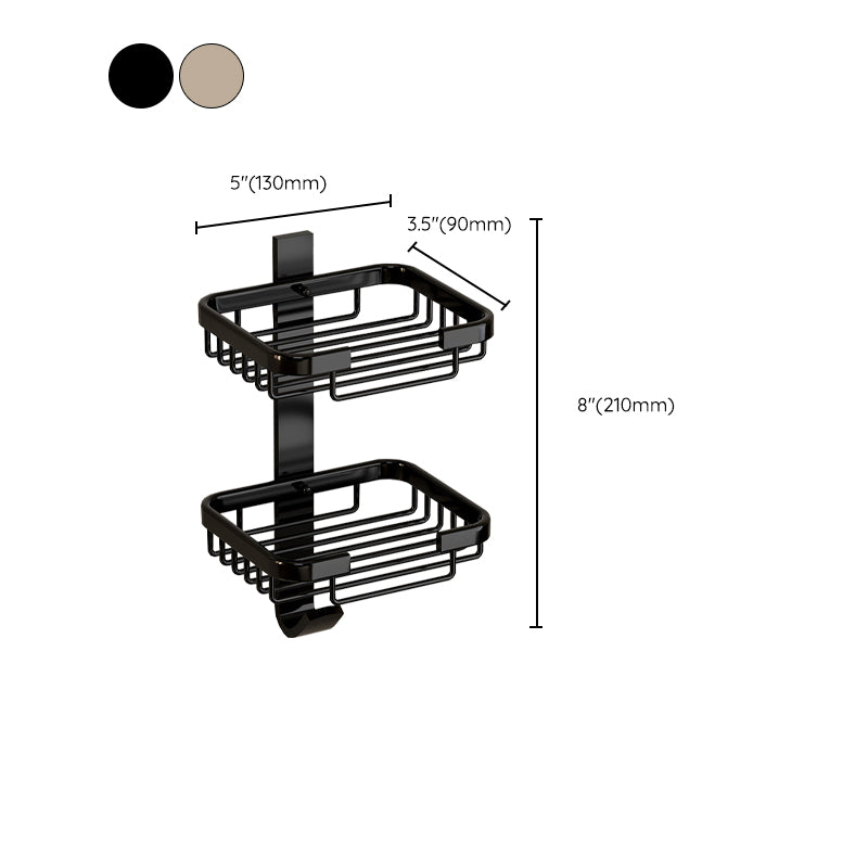 Avtoit | Modern Bathroom Accessory Set Shelf Black/Silver/Grey Bathroom Accessories Set