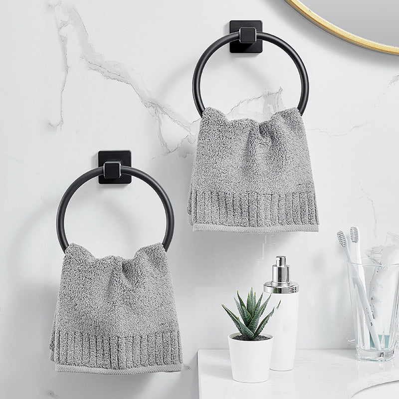 Avtoit | Traditional Bathroom Accessories Set Black Towel Ring Bathroom Shelf Bathroom Accessories Set
