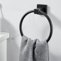Avtoit | Traditional Bathroom Accessories Set Black Towel Ring Bathroom Shelf Bathroom Accessories Set