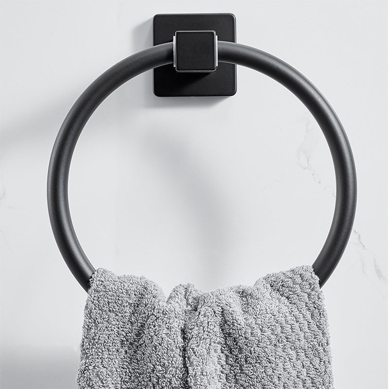Avtoit | Traditional Bathroom Accessories Set Black Towel Ring Bathroom Shelf Bathroom Accessories Set
