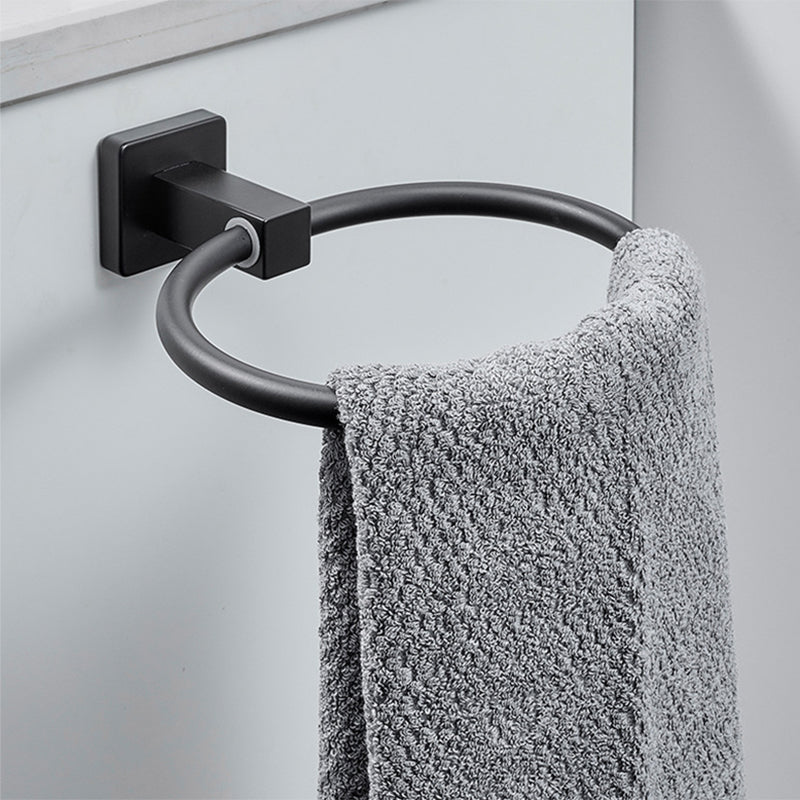 Avtoit | Traditional Bathroom Accessories Set Black Towel Ring Bathroom Shelf Bathroom Accessories Set