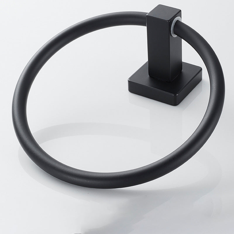 Avtoit | Traditional Bathroom Accessories Set Black Towel Ring Bathroom Shelf Bathroom Accessories Set