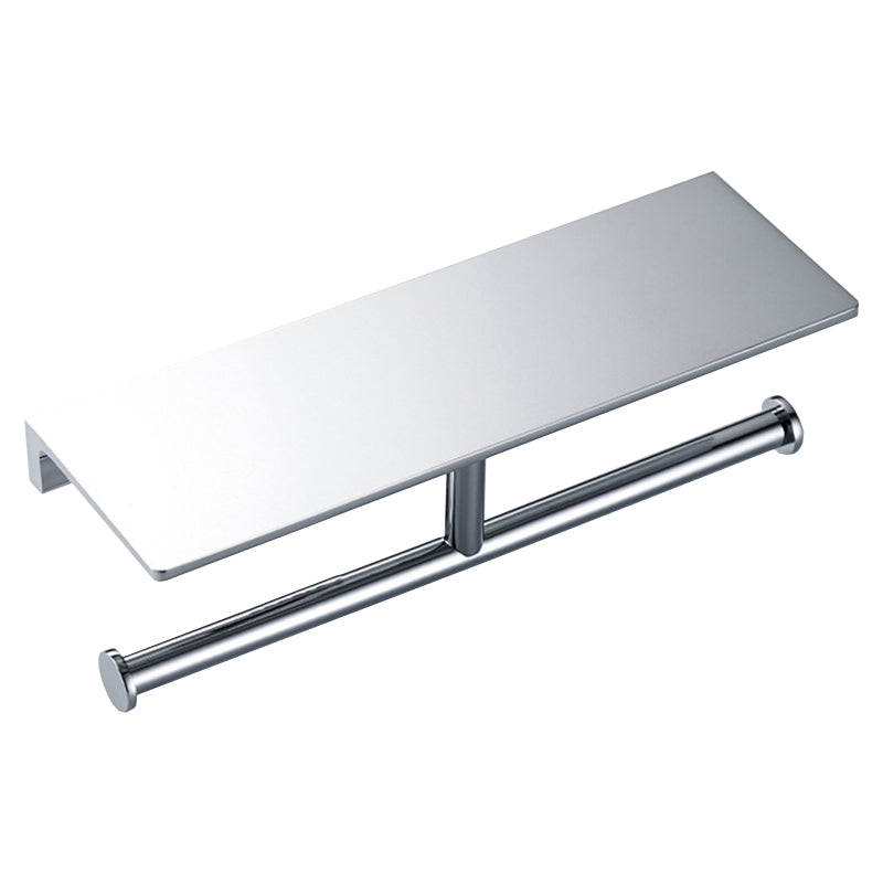 Avtoit | Contemporary 2-piece bathroom set made of polished chrome stainless steel toilet paper holder