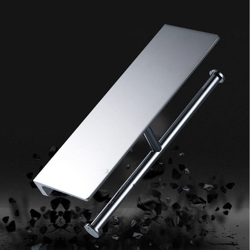 Avtoit | Contemporary 2-piece bathroom set made of polished chrome stainless steel toilet paper holder