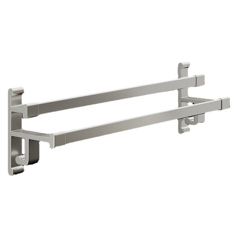 Avtoit | Gray Bathroom Accessory Set Contemporary Style Aluminum Towel Bar