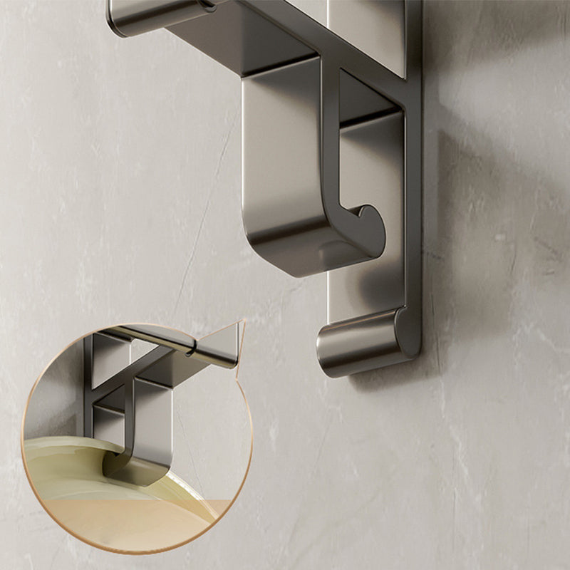 Avtoit | Gray Bathroom Accessory Set Contemporary Style Aluminum Towel Bar