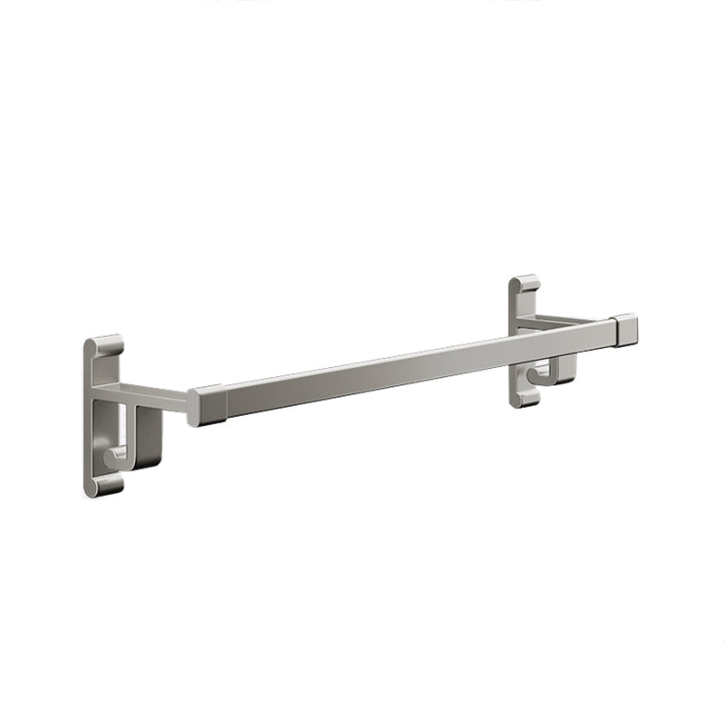 Avtoit | Gray Bathroom Accessory Set Contemporary Style Aluminum Towel Bar