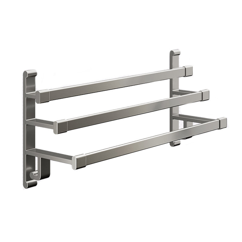 Avtoit | Gray Bathroom Accessory Set Contemporary Style Aluminum Towel Bar