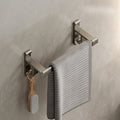 Avtoit | Gray Bathroom Accessory Set Contemporary Style Aluminum Towel Bar