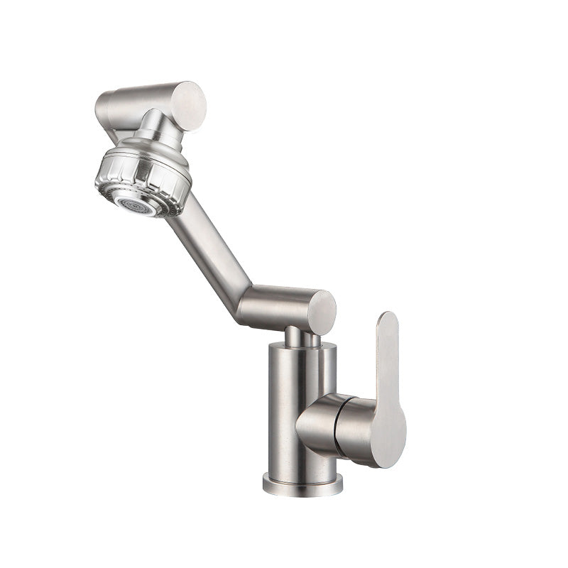 Avtoit | Contemporary Centerset Faucet Lever Handles Low Arc Stainless Steel Faucet