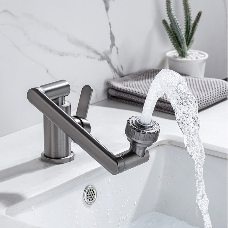 Avtoit | Contemporary Centerset Faucet Lever Handles Low Arc Stainless Steel Faucet