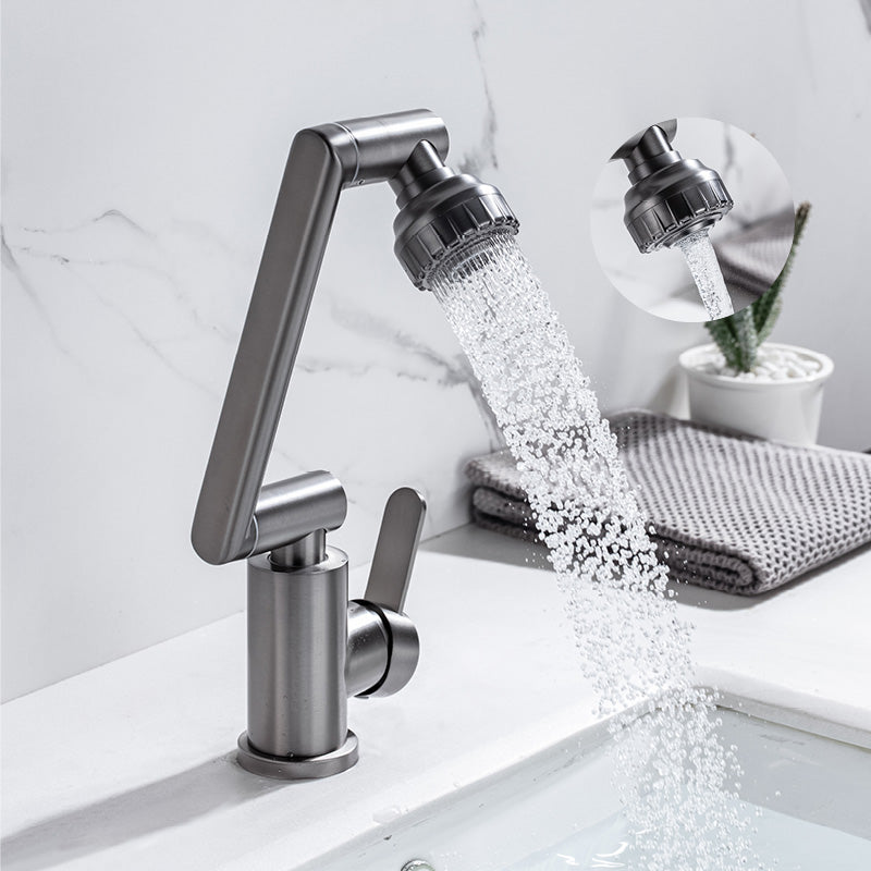 Avtoit | Contemporary Centerset Faucet Lever Handles Low Arc Stainless Steel Faucet