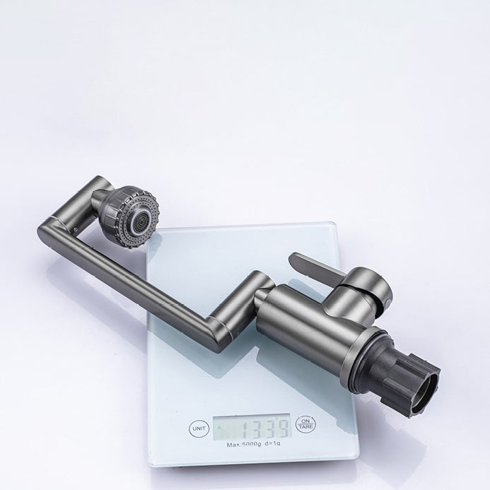 Avtoit | Contemporary Centerset Faucet Lever Handles Low Arc Stainless Steel Faucet