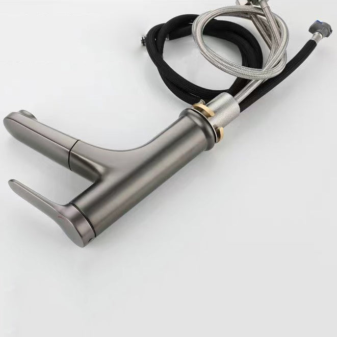 Avtoit | Modern Vessel Faucet Copper Single Handle Pull Down Vessel Faucet