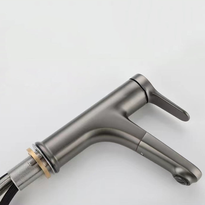 Avtoit | Modern Vessel Faucet Copper Single Handle Pull Down Vessel Faucet