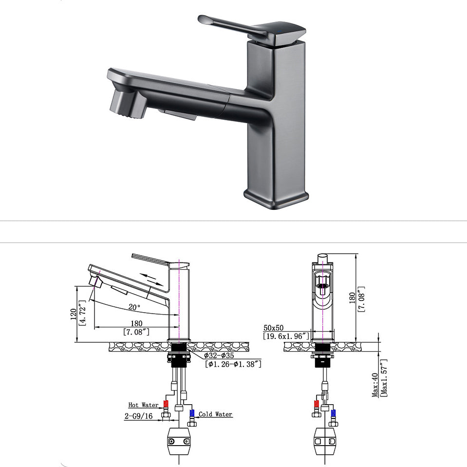 Avtoit | Modern Vessel Faucet Copper Solid Color Single Handle Vessel Faucet