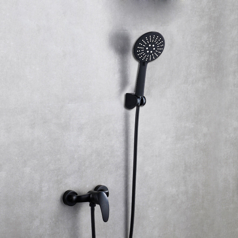 Avtoit | Brass Wall-Mounted Shower System Single Handle Shower with Lever Handle