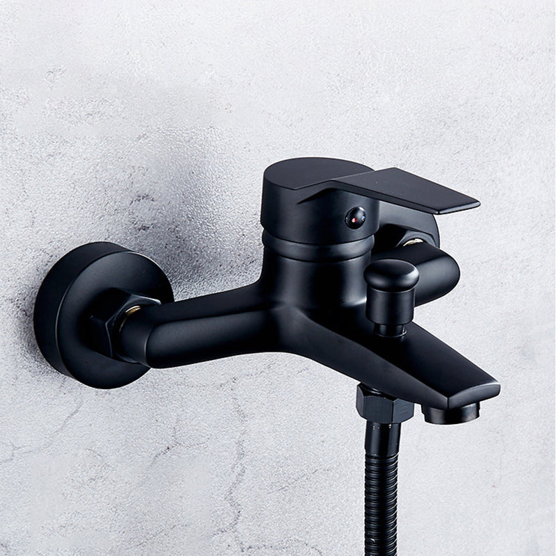 Avtoit | Brass Wall-Mounted Shower System Single Handle Shower with Lever Handle