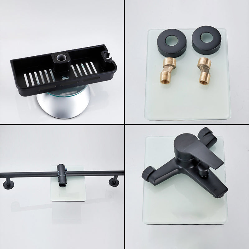 Avtoit | Brass Wall-Mounted Shower System Single Handle Shower with Lever Handle
