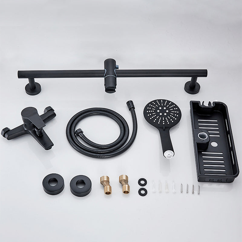 Avtoit | Brass Wall-Mounted Shower System Single Handle Shower with Lever Handle
