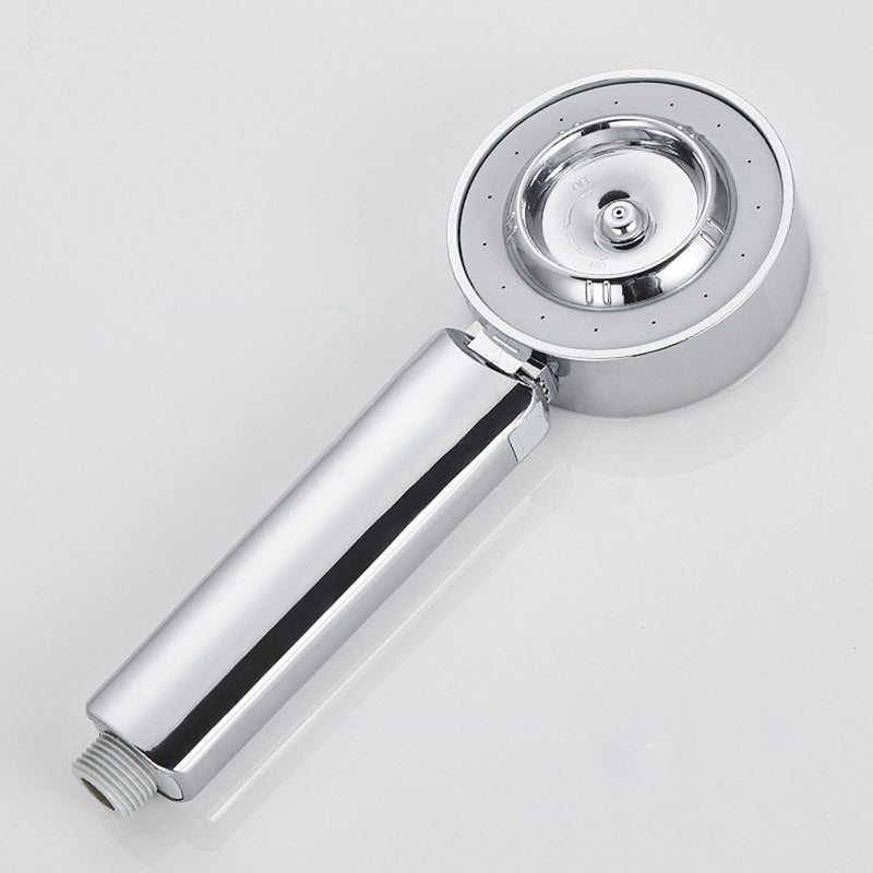 Avtoit | Contemporary Wall-Mounted Shower Head Combination Chrome Round Hand Shower