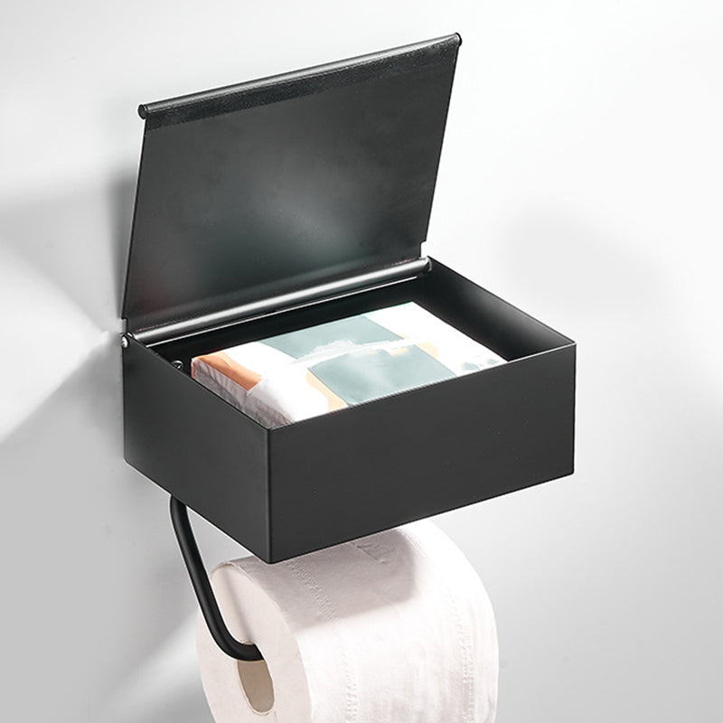 Avtoit | 2-piece Stainless Steel Classic Bathroom Accessory Set Black & Chrome Paper Holder