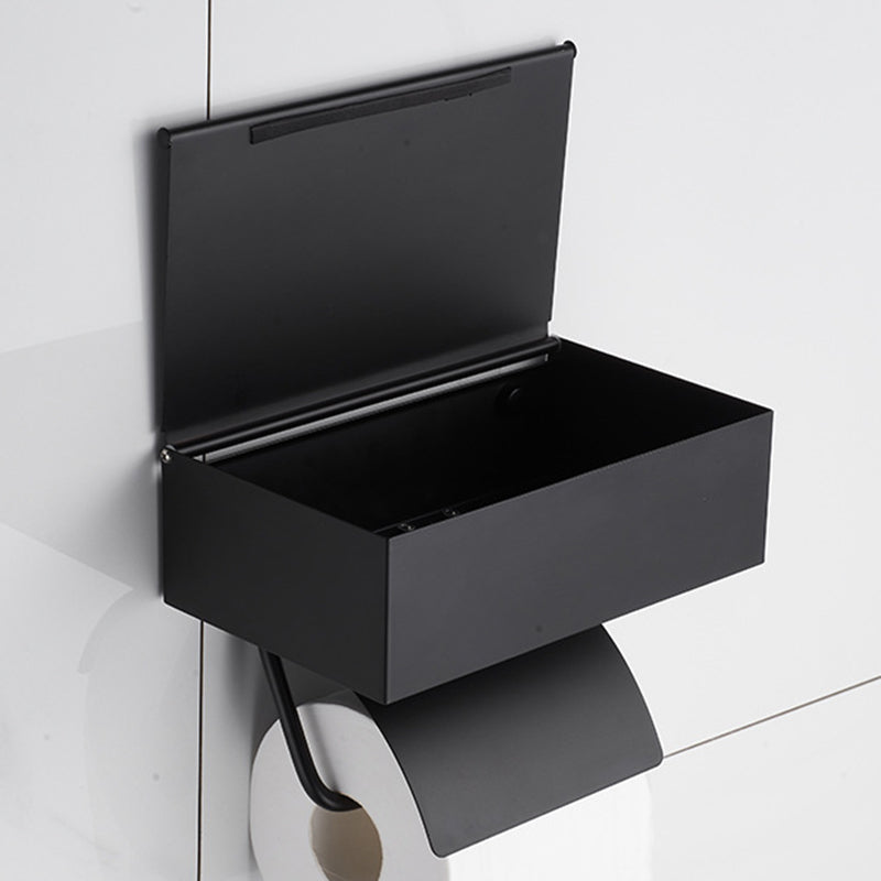 Avtoit | 2-piece Stainless Steel Classic Bathroom Accessory Set Black & Chrome Paper Holder