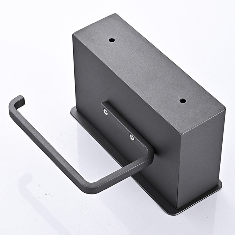 Avtoit | 2-piece Stainless Steel Classic Bathroom Accessory Set Black & Chrome Paper Holder