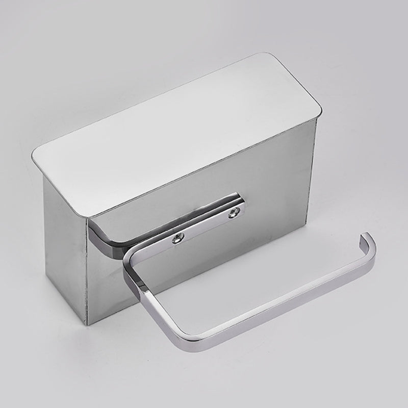 Avtoit | 2-piece Stainless Steel Classic Bathroom Accessory Set Black & Chrome Paper Holder