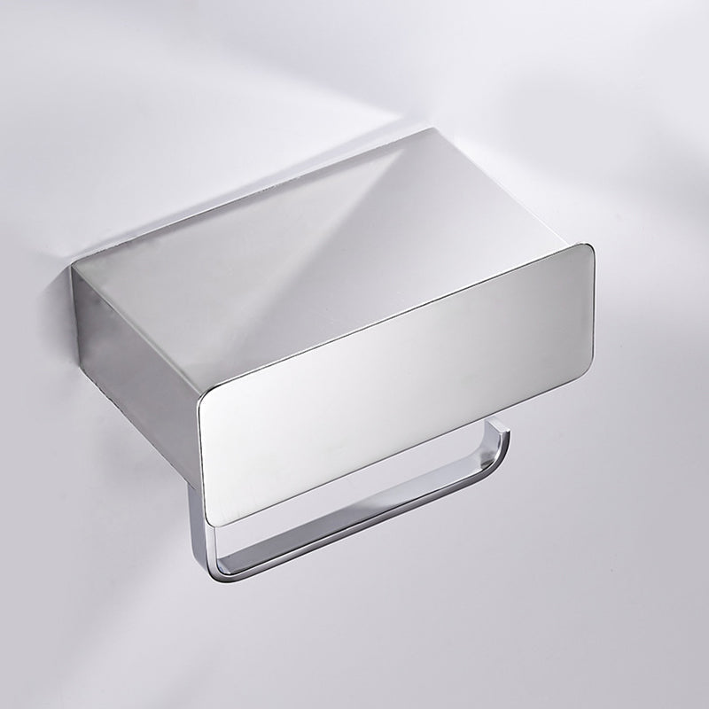 Avtoit | 2-piece Stainless Steel Classic Bathroom Accessory Set Black & Chrome Paper Holder