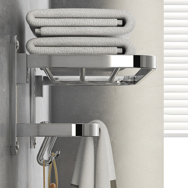 Avtoit | Chrome Modern Bathroom Hardware Set Stainless Steel Towel Hook/Towel Rail & Bathroom Shelf
